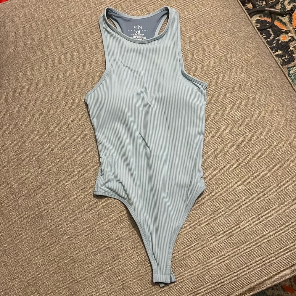 Klassy Networks blue ribbed bramisuit